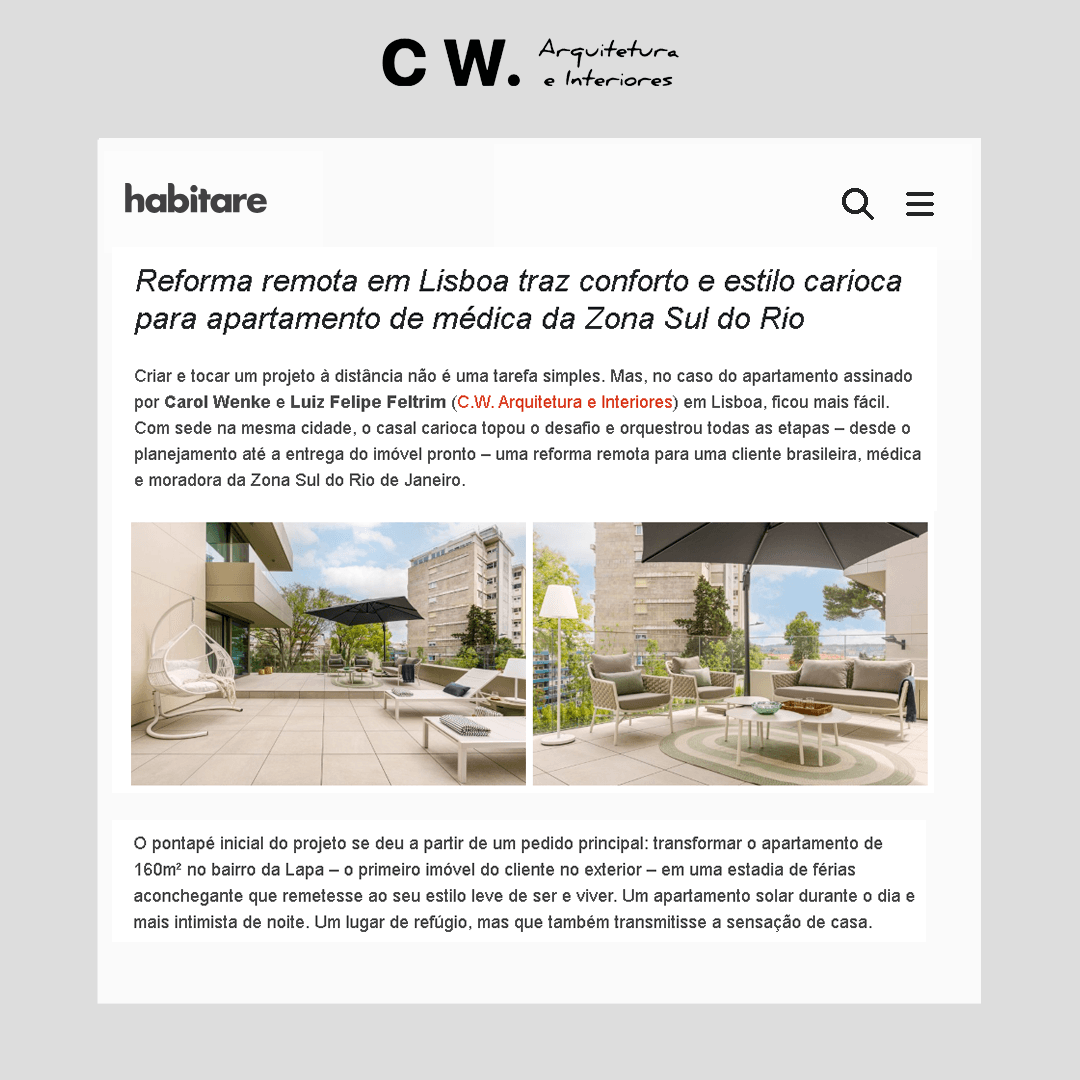 Ideias de design de interiores para apartamentos em Portugal.