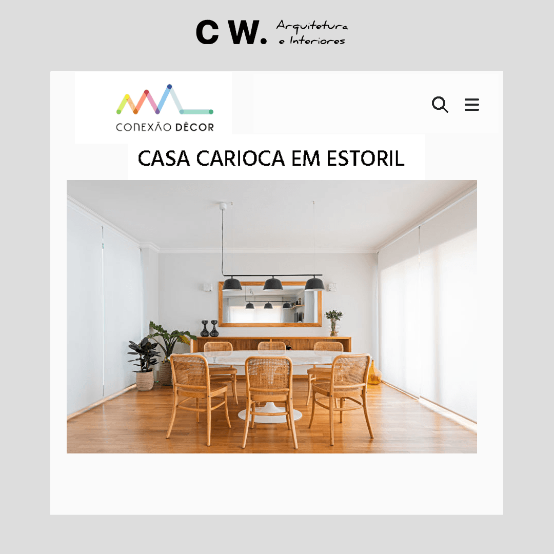Arquitetura de interiores com DNA brasileiro em Portugal.