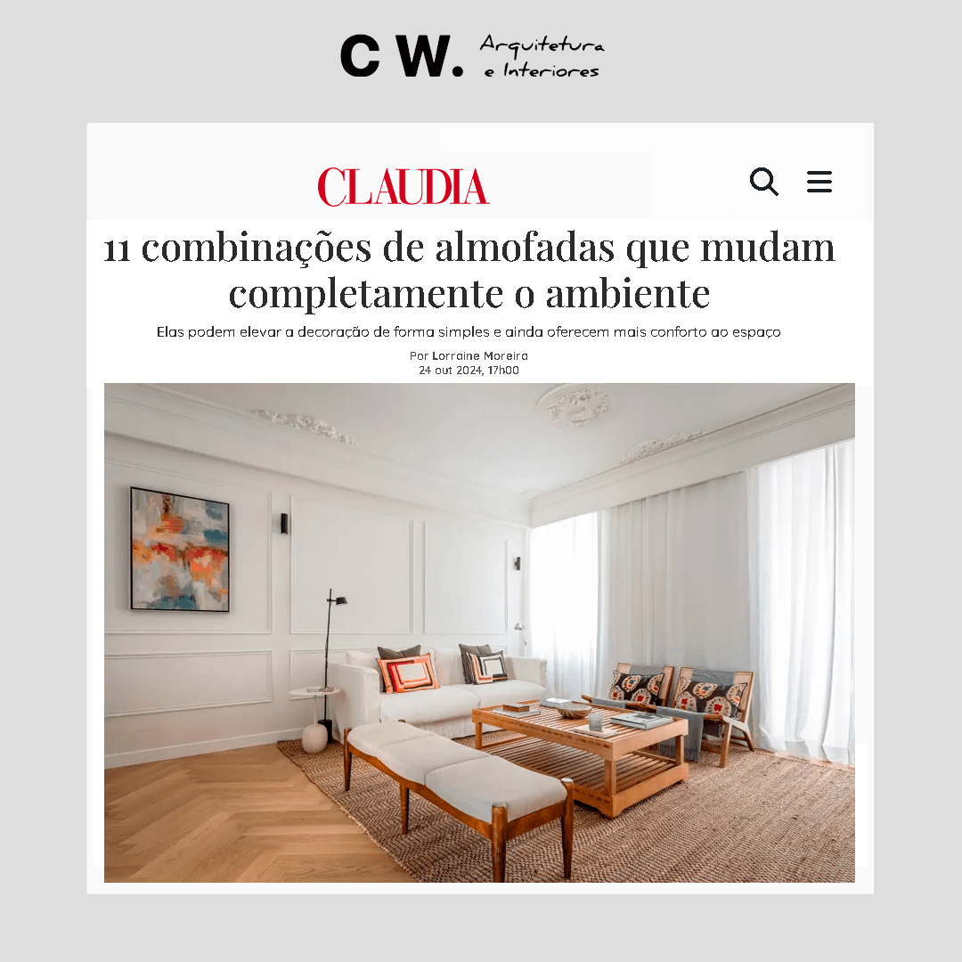 Combinações de almofadas decorativas para mudar o ambiente Casa Claudia.